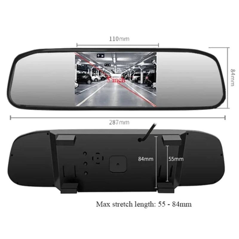 ESPELHO RETROVISOR COM SENSOR DE ESTACIONAMENTO